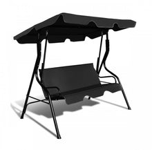 Load image into Gallery viewer, Super Relaxing 3 Person Outdoor Patio Canopy Swing With Cushioned Steel Frame | Porch Swing | Adjustable Canopy | High Weight Capacity