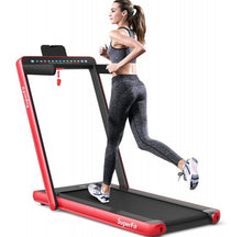 Load image into Gallery viewer, Heavy Duty Modern 2.25HP 2-in-1 Foldable Walking Pad Treadmill With Dual Display | App Control | Space Saver | Quiet Motor | High Performance Speaker | Remote Control