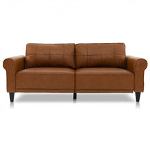 Load image into Gallery viewer, Heavy Duty 3-Person Modern Elegant PU Leather 3-Piece Sofa Couch With 2 Detachable Back Pillows | Gorgeous Armrests | Comfy Backrest | Spacious Seating | Thick Cushions