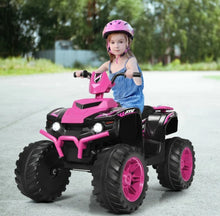 Load image into Gallery viewer, Super Cool 12V Kids Ride On ATV, Car 1 Seater | LED Lights | Heavy Duty Tires | Ages 3-7 | Music | 2 Speeds | Upgraded
