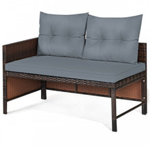 Load image into Gallery viewer, Super Duty Comfortable 3 Piece Outdoor Patio Corner Rattan Sofa Couch Set | Easy To Clean | Water Resistant