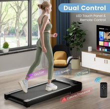 Load image into Gallery viewer, Heavy Duty Powerful Under Desk Walking Treadmill Pad Treadmill With Touch LED Display | Anti Slip | Widened Running Belt | Holds 220lbs