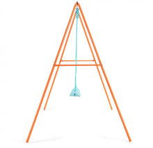 Load image into Gallery viewer, Super Fun Heavy Duty Outdoor Kids Swing Set | Strong Frame | Ground Stakes | Easy Assembly | Holds 110lbs | Great For Any Playground