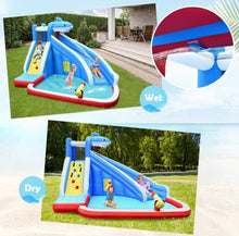 Load image into Gallery viewer, Super Cool & Exciting Shark Theme 4-in-1 Inflatable Bouncy Water Park | Long Slide | 735W Blower | Indoor | Outdoor | Carry Bag | Repair Kit Included