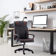 Load image into Gallery viewer, Classy PU Leather Executive Office Chair, Ergonomic Office Desk Chair with Swivel Wheels, Armrests for Home, Office