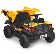Load image into Gallery viewer, New 2025 Kids 12V Kids Ride On Dump Truck 1 Seater | Electric Bucket | Dump Bed | Shovel | Seatbelt | Push To Start | Remote