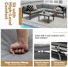 Load image into Gallery viewer, Heavy Duty Comfortable Modern 3-Piece Aluminum Patio Furniture Set With 6-Level Adjustable Backrest, Rustproof, Indoor, Outdoor