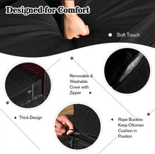 Load image into Gallery viewer, Elegant & Classy 9 Piece Outdoor Wicker Sectional With 35 Inch Gas Fire Pit Table Heavy Duty | In 6 Colours | Cover | Patio furniture