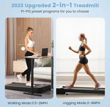 Load image into Gallery viewer, Heavy Duty Powerful Under Desk Walking Treadmill Pad Treadmill With Touch LED Display | Anti Slip | Widened Running Belt | Holds 220lbs