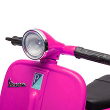 Load image into Gallery viewer, Super Cool Elegant 2025 Vespa Kids Ride On Car Motorcycle Vespa 1 Seater Scooter 12V | Music | USB Ready | LED Lights
