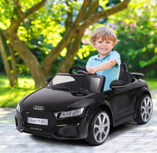 Load image into Gallery viewer, 2025 Licensed Audi TT RS Ride On Car Upgraded | 12V | 1 Seater | Music | Seat Belt | LED Lights | Remote