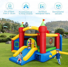 Load image into Gallery viewer, Super Fun 7-in-1 Giant Inflatable Bouncy House With Balls | 480W Blower | Slide | Ball Play Area | Jump Area | Basketball | Cool Play area | Big Entrance