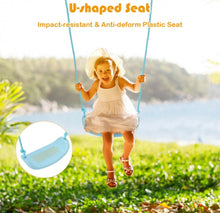 Load image into Gallery viewer, Super Fun Heavy Duty Outdoor Kids Swing Set | Strong Frame | Ground Stakes | Easy Assembly | Holds 110lbs | Great For Any Playground