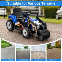 Load image into Gallery viewer, Super Cool 12V Kids Ride On Car Road Asphalt Roller | USB Compatible | LED Lights | Raisable Roller | Heavy Duty Seat, Tires | Remote