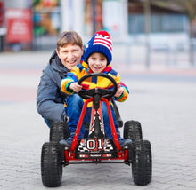 Load image into Gallery viewer, 2025 Super Cool Upgraded 4 Wheel Pedal Powered GoKart Ride On Car | Adjustable Seat | Heavy Duty Seat | Enclosed Chain For Safety