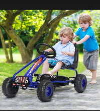 Load image into Gallery viewer, 2025 Super Cool Upgraded 4 Wheel Pedal Powered GoKart Ride On Car | Adjustable Seat | Heavy Duty Seat | Enclosed Chain For Safety
