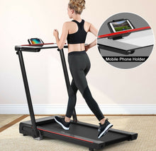 Load image into Gallery viewer, Heavy Duty Modern Folding 3-in-1 Treadmill With Remote | 2.25HP | Rubber Foot Mat | Flexible Wheels | Powerful Silent Motor | XL LED Screen