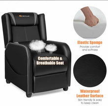 Load image into Gallery viewer, Very Elegant Heavy Duty Comfortable Adjustable Modern Gaming Recliner Chair With Massage Feature & Footrest | Massage Remote