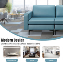 Load image into Gallery viewer, Heavy Duty Elegant 3-Seater Sectional Sofa Couch With Armrests | Storage Compartment | Metal Legs | Easy Assembly | Holds 1980Lbs | Linen or Leather Fabric