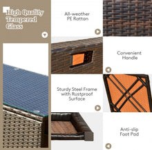 Load image into Gallery viewer, Elegant & Classy 9 Piece Set Outdoor Patio Furniture Set With 42 Inch Propane Fire Pit Table | Heavy Duty | Cover | Storage | In 6 Colours