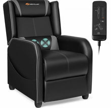Load image into Gallery viewer, Very Elegant Heavy Duty Comfortable Adjustable Modern Gaming Recliner Chair With Massage Feature & Footrest | Massage Remote