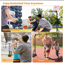 Load image into Gallery viewer, Super Cool Heavy Duty Adjustable Basketball Net / Hoop With Wheels | Stand | From 5.5ft To 7ft | Indoor | Outdoor