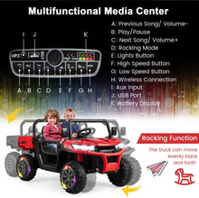 Load image into Gallery viewer, 2025 Upgraded 24V Dump Truck Kids Ride On Car | Up To 8-10KPH | 2 Seater | Switch For Dump Bed | Open Tailgate | Music | 2 Of 20000 RPM Motors | Remote