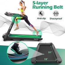 Load image into Gallery viewer, Heavy Duty Powerful Upgraded 4.75HP Treadmill With App, Auto Incline | For Home, Office | LED Display | Quiet Motor | Shockproof | Easy Transport, Store | Bluetooth