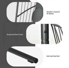 Load image into Gallery viewer, 2025 Super Cool Patio Hanging Wicker Egg Chair | Holds 300lbs | With Stand & Cushion | Indoor Or Outdoor | Thick and Soft Comfy Cushions | Heavy Duty