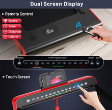 Load image into Gallery viewer, Heavy Duty Modern 2.25HP 2-in-1 Foldable Walking Pad Treadmill With Dual Display | App Control | Space Saver | Quiet Motor | High Performance Speaker | Remote Control