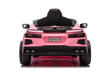 Load image into Gallery viewer, 2025 Licensed 12V Chevrolet Corvette C8, 1 Seater Kids Ride On Car Upgraded | Leather Seat | Rubber Tires | LED Lights | Remote