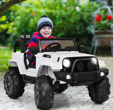 Load image into Gallery viewer, Super Cool 2025 1 Seater Jeep Style 12V Ride On Car For Kids | Remote | LED Lights | Music | Ages 3-6