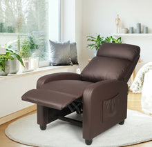 Load image into Gallery viewer, Heavy Duty Comfortable Massage Recliner Chair Wingback Single Chair With Side Pocket, Remote | 8 Massage Modes