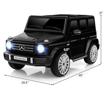 Load image into Gallery viewer, Licensed 2025 Mercedes-Benz 12V AMG G500 Gwagon 1 Seater Kids Ride On Car | Bluetooth | LED Lights | Remote | Rocking Mode | 4x4