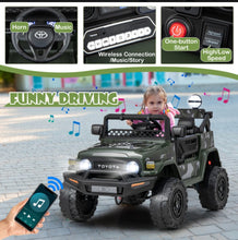 Load image into Gallery viewer, 2025 Licensed Toyota FJ Cruiser 12Volt 2 Seater Upgraded Kids Ride On Car / Truck | Lights | Suspension | Push To Start | Horn | Music | Remote