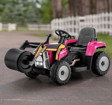 Load image into Gallery viewer, Super Cool 12V Kids Ride On Car Road Asphalt Roller | USB Compatible | LED Lights | Raisable Roller | Heavy Duty Seat, Tires | Remote