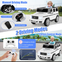 Load image into Gallery viewer, Licensed 2025 Mercedes-Benz 12V AMG G500 Gwagon 1 Seater Kids Ride On Car | Bluetooth | LED Lights | Remote | Rocking Mode | 4x4