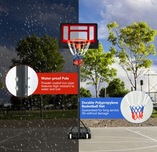 Load image into Gallery viewer, Super Fun Portable Adjustable Height Basketball Net Hoop With Wheels | 4.3ft-8.2ft | Indoor | Outdoor