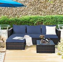 Load image into Gallery viewer, Super Relaxing 5 Pieces Patio Rattan Sectional Furniture Set With Cushions | Coffee Table