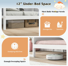 Load image into Gallery viewer, Super Cute & Adorable Modern  Twin Or Full Bed Frame House With Roof Canopy And Fence For Children, Kids | Heavy Duty  | Bed Space | Montessori | Desk, Drawers