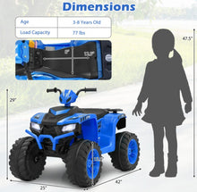 Load image into Gallery viewer, Super Cool 2025 Kids 24V Electric Ride On Car ATV Upgraded | Pedal | 2 Speeds | Music | LED Lights | Ages 3-8