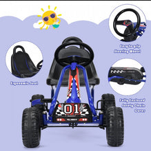 Load image into Gallery viewer, 2025 Super Cool Upgraded 4 Wheel Pedal Powered GoKart Ride On Car | Adjustable Seat | Heavy Duty Seat | Enclosed Chain For Safety