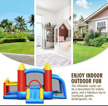 Load image into Gallery viewer, Super Cute & Colourful Inflatable Kids Bouncy Slide Jumping Castle House With 740W Blower | Indoor / Outdoor,Basketball,Football,Ball Pit,Carry Bag