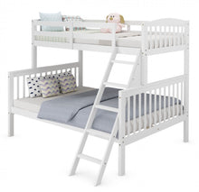 Load image into Gallery viewer, Heavy Duty Elegant & Modern Twin Over Full Bunk Bed With Ladder, Guardrail | Stacked Or Separated | Large Storage Under Bed | Easy Assembly