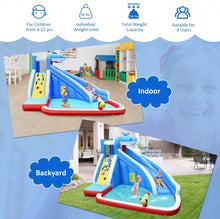 Load image into Gallery viewer, Super Cool & Exciting Shark Theme 4-in-1 Inflatable Bouncy Water Park | Long Slide | 735W Blower | Indoor | Outdoor | Carry Bag | Repair Kit Included