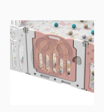 Load image into Gallery viewer, Super Cool 16 Panel Indoor/Outdoor Foldable Play Yard Upgraded Fence | Safety Play Area with Activity for Toddlers and Infants | 3 Colours