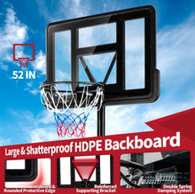 Load image into Gallery viewer, Super Fun Heavy Duty Adjustable Portable Basketball Net Hoop Stand | Shatterproof Backboard | Wheels | 4FT-10FT