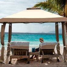Load image into Gallery viewer, Heavy Duty 13ft By 13ft Beautiful Pop Up Gazebo Tent With Carry Bag For Patio, Garden, The Beach, Pool | Patio Canopy