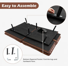 Load image into Gallery viewer, Very Elegant Modern Heavy Duty Convertible Memory Foam Futon Sofa Bed Couch With Adjustable Armrest