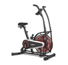 Load image into Gallery viewer, Heavy Duty Upright Air Bike Fam Exercise Bike With Clear LCD Display, Unlimited Résistance, Adjustable Seat, Holds 243lbs, Built in Heavy Duty Wheels For Transport